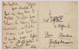 Postcard to Ifor's mother,