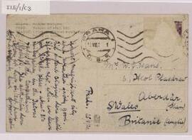 Postcard to Ifor's parents,