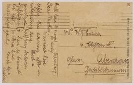 Postcard to Ifor's mother,