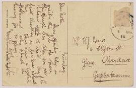 Postcard to Ifor's mother,