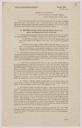 "Circular to Local Education Authorities",