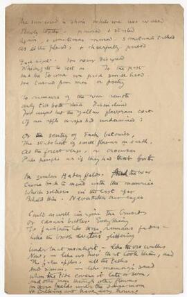 The sun used to shine,