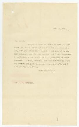 Letter sent 26 Feb 1917,