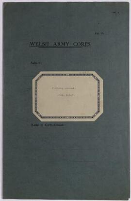 Clothing account, Oct.-Nov,