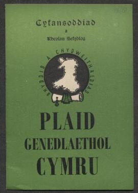 Cyfansoddiad a Rheolau Sefydlog Plaid Genedlaethol Cymru a The Constitution and Standing Orders W...
