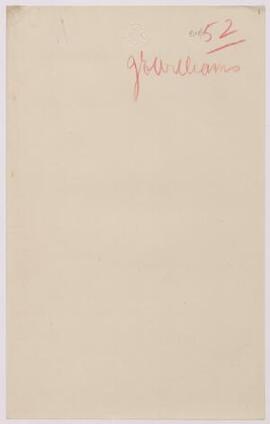 John Evans Williams, Gorseinon, Feb,