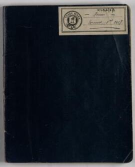 Clerk of Tribunal's notebook,