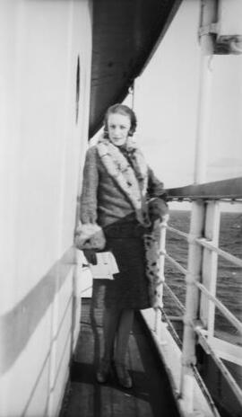 [Unknown lady aboard a ship]