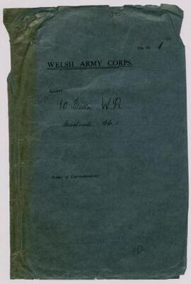 Clothing correspondence, 17 Nov. 1914-July 1915; indent for stores, clothing and necessaries, Nov...