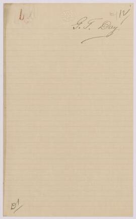 G. T. Day, Newport, March,