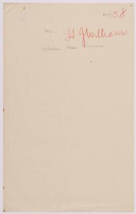 Harri Williams, Caernarfon, Dec,