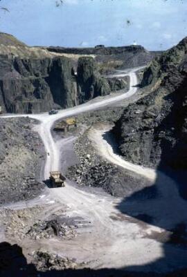 [Slate quarry floor & workings]