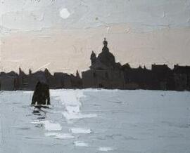 [Venetian Skyline from the lagoon]