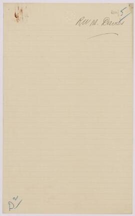 R. W. M. Davies, Cricklewood, Dec,