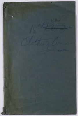 Clothing correspondence, 3 April-3 Sept. 1915,