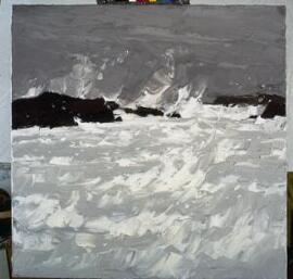 [Waves breaking over reef, Trearddur]