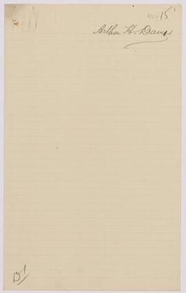 Private Arthur H. Davis, "D" Company, 3rd Platoon, Cardiff Commercial Battalion, Oct,