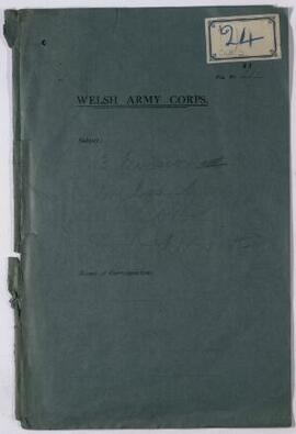 Correspondence, etc., of Colonel Ivor Philipps, General Officer Commanding, Headquarters, Colwyn ...