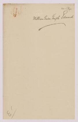 William Gordon Temple Edwards, Pontypridd and Jesus College, Oxford, Nov,