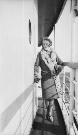 [Unknown lady aboard a ship]