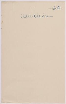 Arthur Williams, Mountain Ash, Nov,