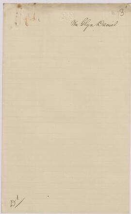 William Glyn Daniel, Port Talbot, Jan,