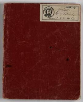 Clerk of Tribunal's notebook,