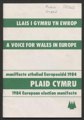 Llais i Gymru yn Ewrop = A voice for Wales in Europe