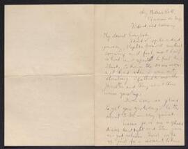 Letters and fragments from G.V.J. while on foreign travels.