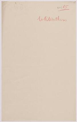 W. R. Watkins, Abercrave, Feb,