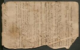 Loose papers bearing diary entries, fairly complete, some in detail,