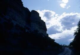 [Cliffs and road, Lle Cul]