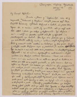 Letters from Ithel Davies to the Reverend R E Davies, Carmel, Llanllechid, Congregationalist mini...