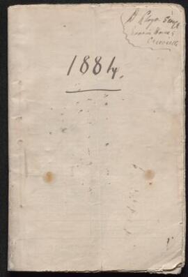 Detailed diary entries written on the reverse of a printed voters' list for the county of Merione...