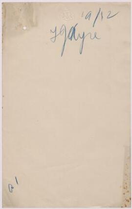 Dr F. J. Ayre, Llantwit Major, Feb,