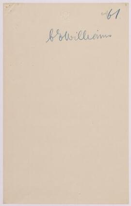 2Nd Lieut. C. E. Williams, Swansea, April,