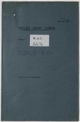 H. E. Aldrich, Ruthin, Sept,