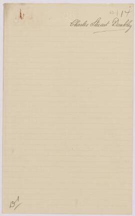 Charles Stuart Dunkley, Cardiff, Oct,