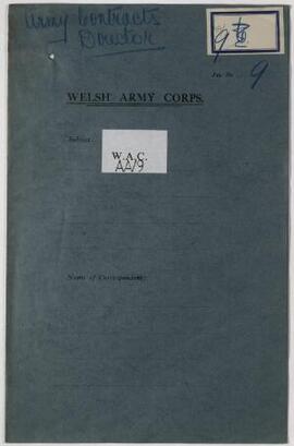 Director of Army Contracts, London, March,