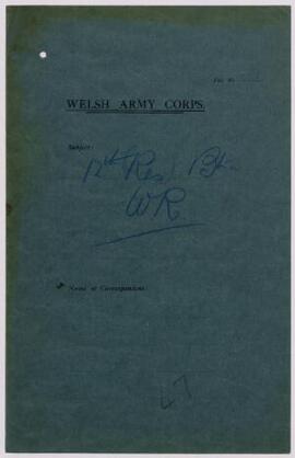 Letter, April 3, 1915, for Colonel Commanding,