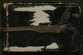 Pocket note-book bearing brief diary notes for the whole of the year, some in shorthand,