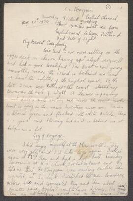 Letters from Strasbourg, Hamburg, Wilna, Charente,