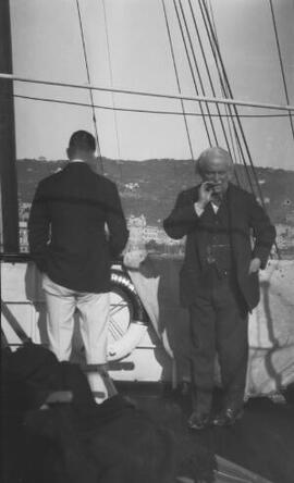 [David Lloyd George aboard 'Sabrina']