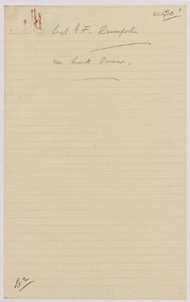 Sergt G. F. Davenport, 151st Field Company, Royal Engineers, May 1915. (See Frank Owen),