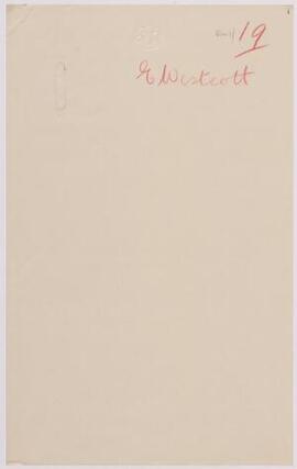 Private Edgar Westcott, "C" Company, 7th Battalion, Royal Fusiliers, Feb,