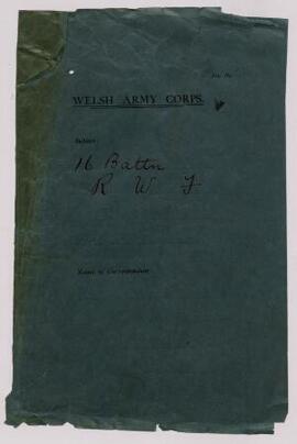 Correspondence re supplies of clothing and necessaries, Jan. 1915-Aug. 1915; accounts, cheques, e...
