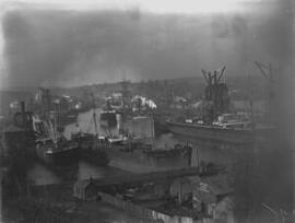 Penarth Dock looking down