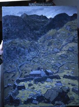 [Crib Goch from Nant Peris II] : [Ffarm Cwm Glas].