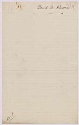 David M. Davies, Treorchy, Jan,