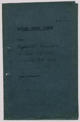 Regimental requisitions for cash,